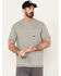 Image #1 - Ariat Men's Rebar Workman Reflective Flag Short Sleeve T-Shirt, Heather Grey, hi-res