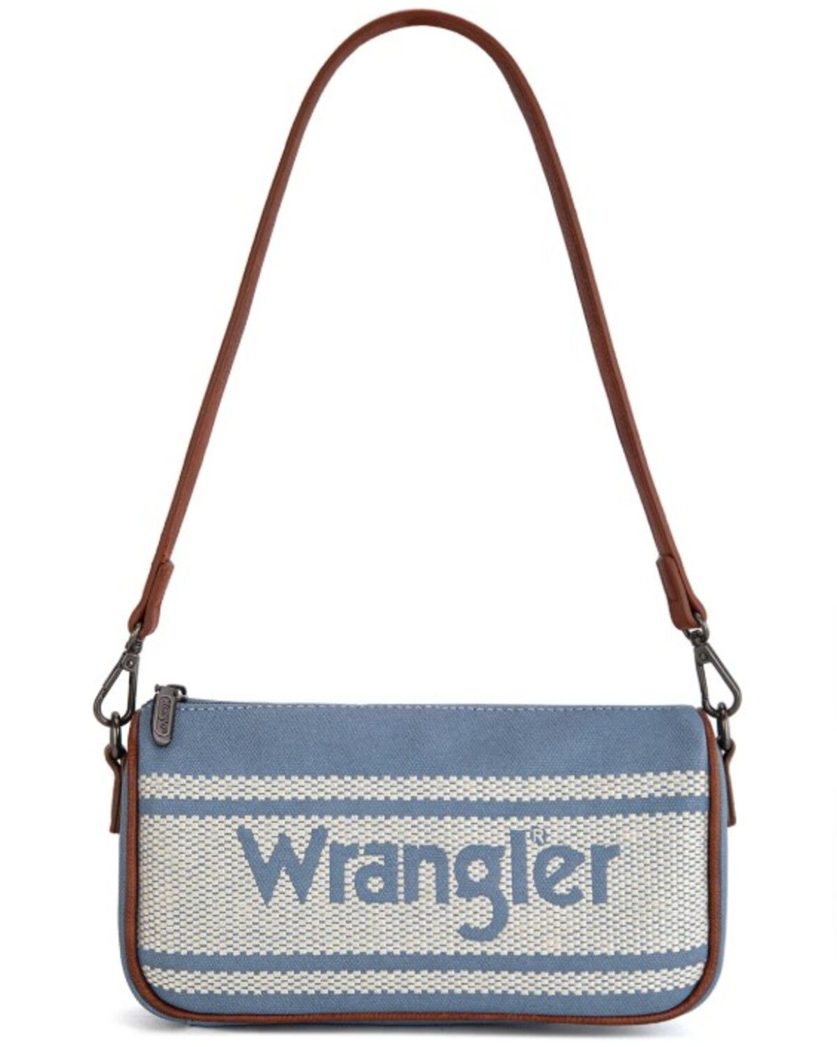 Image #1 - Wrangler Women's Logo Hobo Shoulder Bag, Blue, hi-res