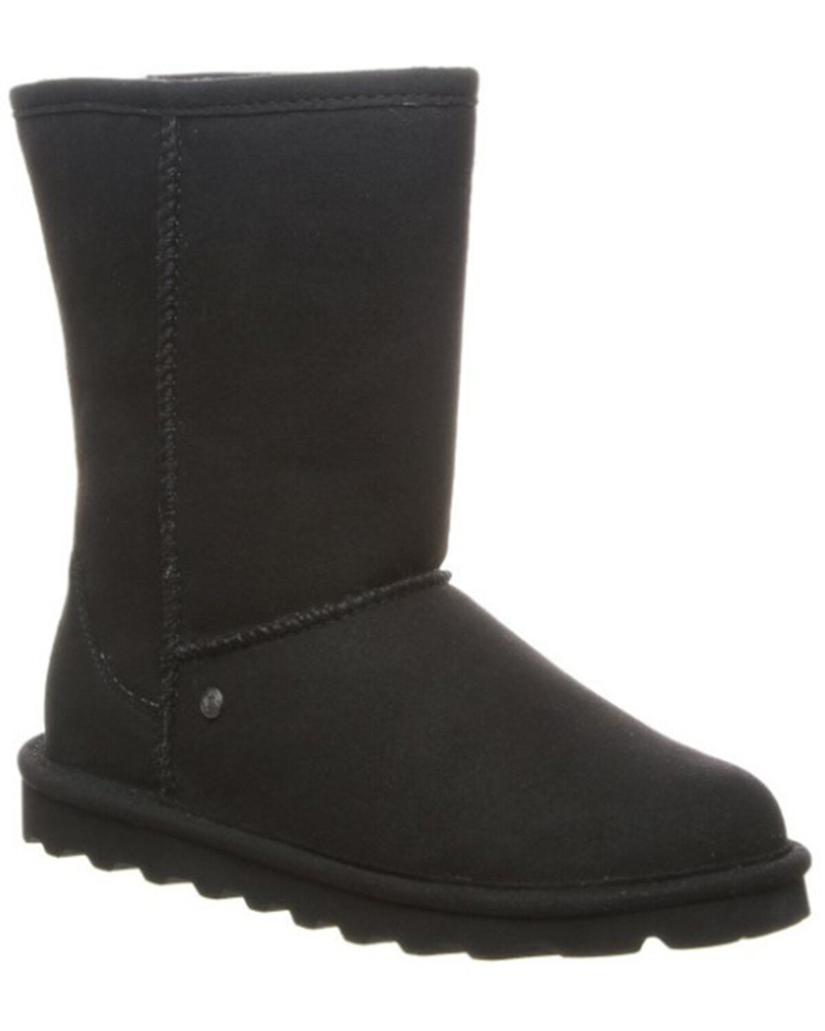 Image #1 - Bearpaw Women's Elle Short Vegan Casual Boots - Round Toe, Black, hi-res