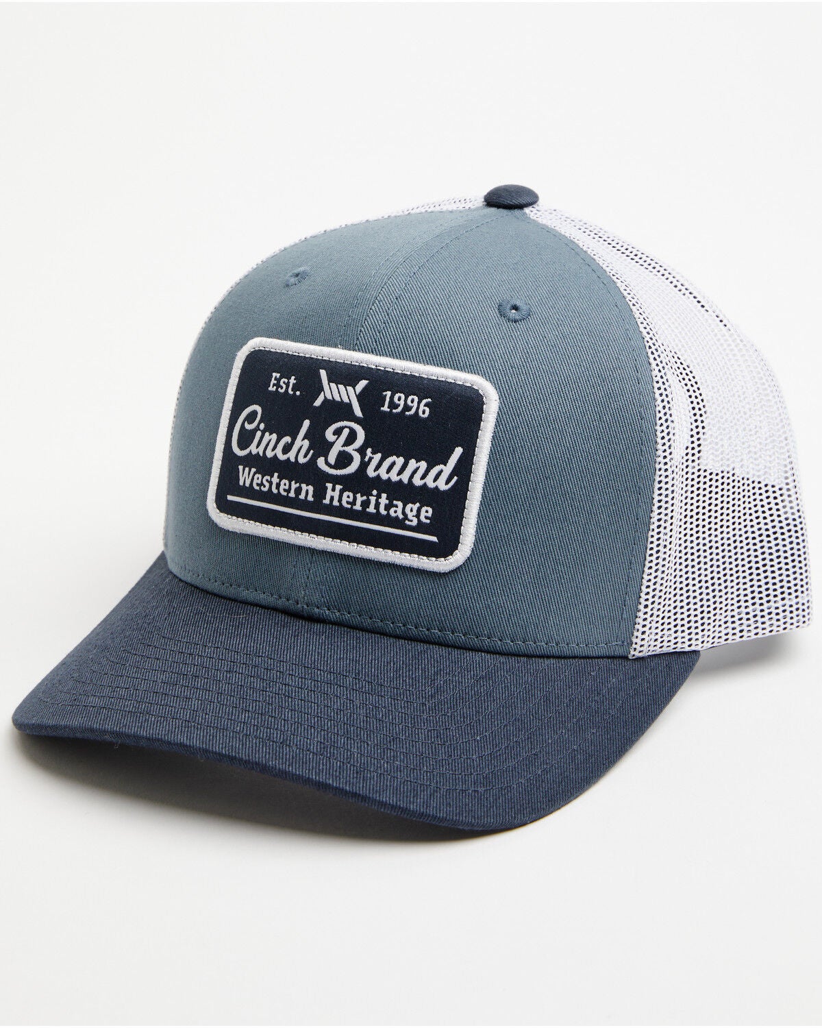 Cinch Men's Barbed Wire Ball Cap, Blue, hi-res