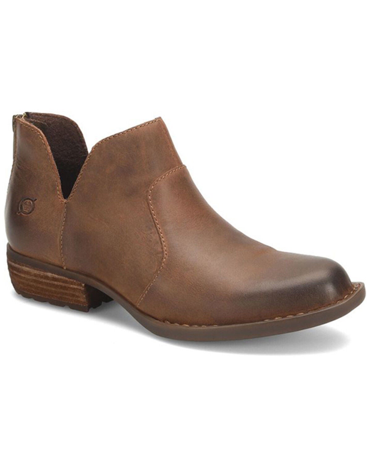 Born Women's Kerri Booties - Round Toe, Brown, hi-res