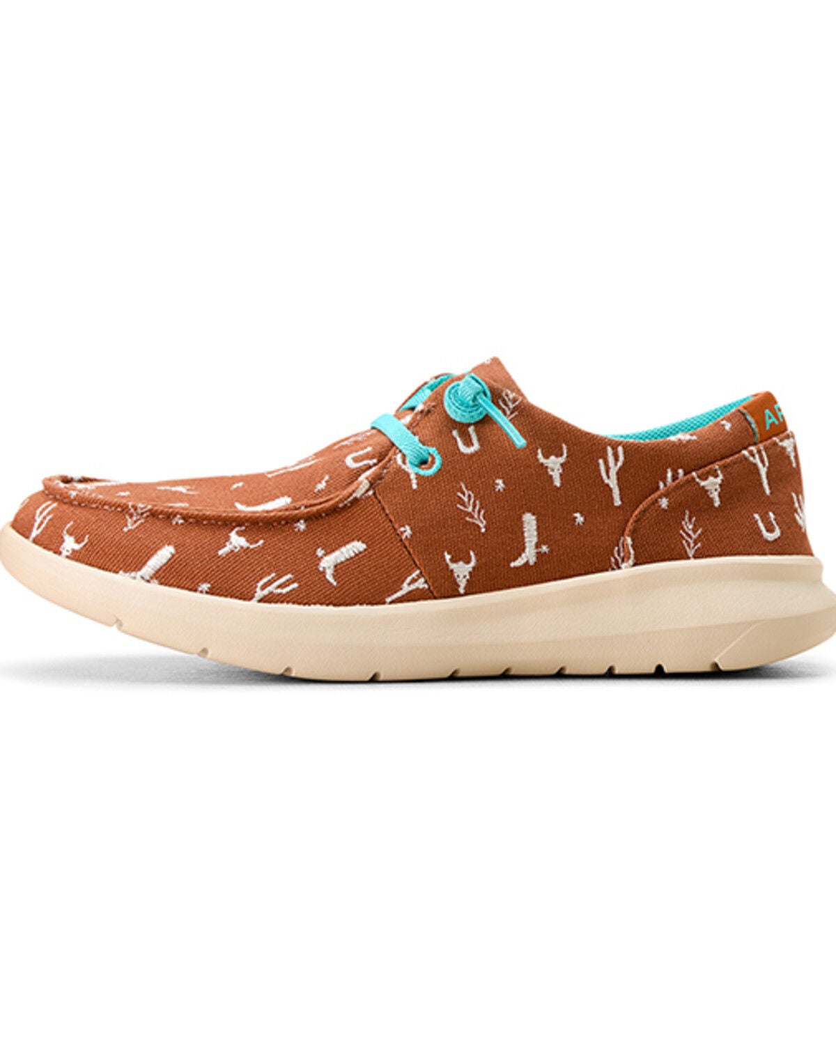 Image #2 - Ariat Women's Hilo Doodle Casual Shoes - Moc Toe, Brown, hi-res