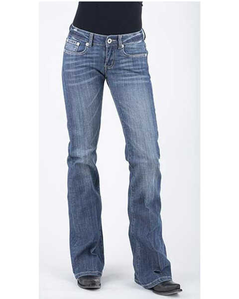 Image #1 - Stetson Women's Medium 816 Classic Bootcut jeans , Blue, hi-res