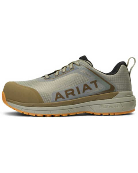 Image #2 - Ariat Women's Outpace Lace-Up Work Sneaker - Composite Toe , Green, hi-res