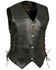 Image #1 - Milwaukee Leather Women's 6 Pocket Side Lace Concealed Carry Vest - 3X , Black, hi-res