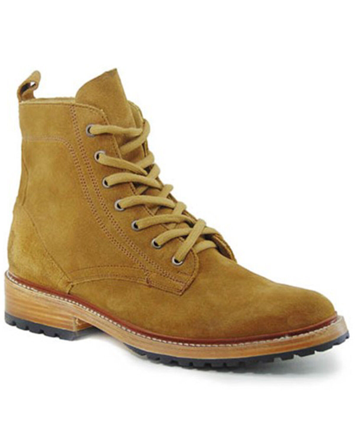 Image #1 - Stetson Men's All-Over Suede Casual Lace-Up Chukka Boots - Round Toe, Tan, hi-res