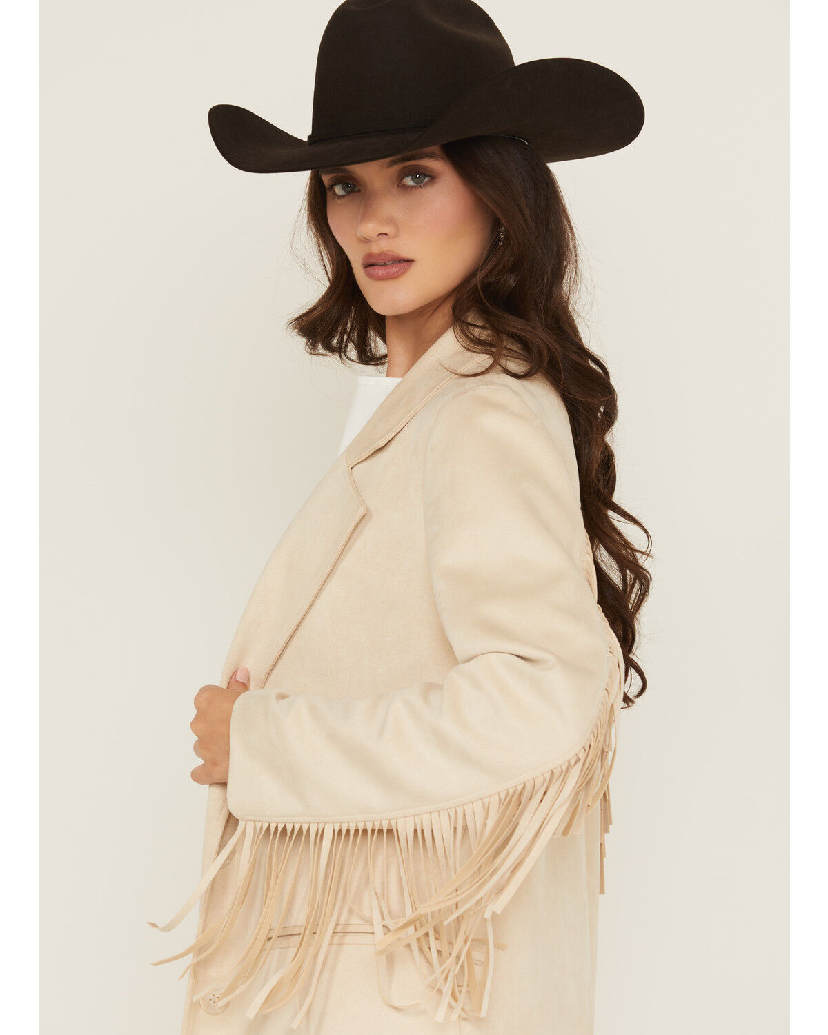 Image #2 - Show Me Your Mumu Women's Sierra Fringe Jacket, Cream, hi-res