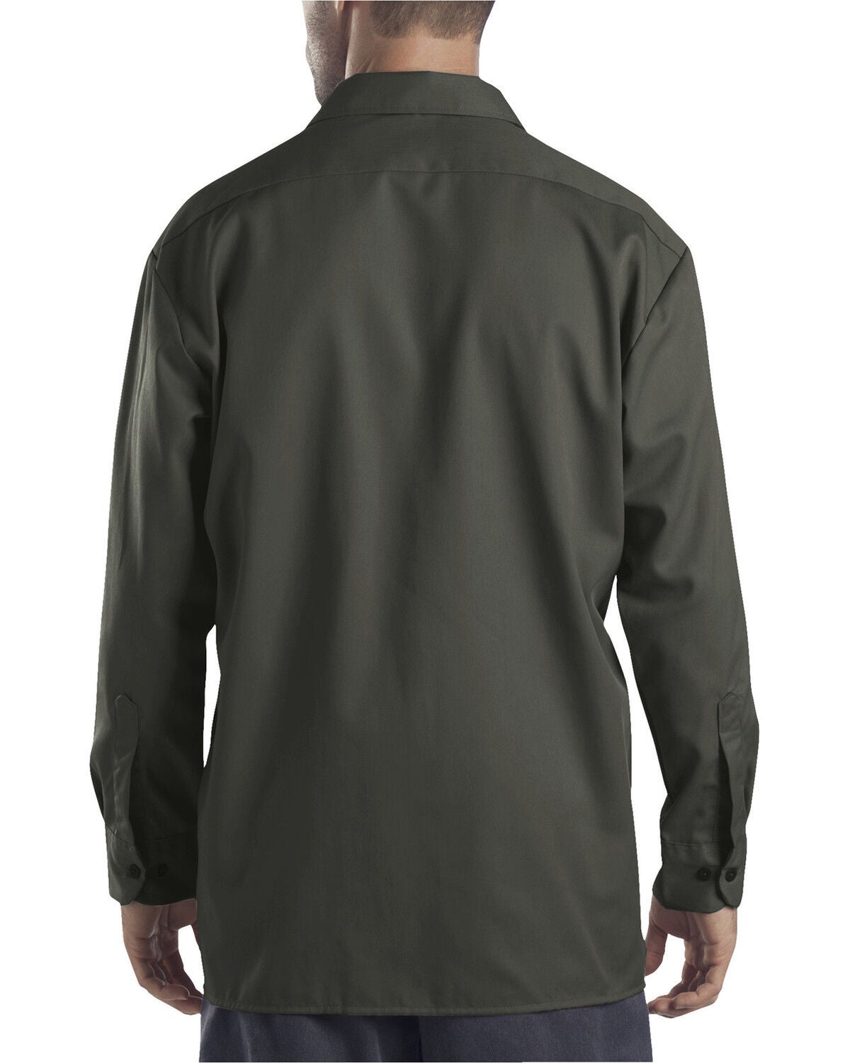 Dickies Men's Solid Twill Button Long 
