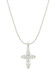 Image #1 - Montana Silversmiths Women's Against The Light Cross Necklace, Silver, hi-res