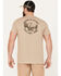 Brothers & Sons Men's Buffalo Logo Short Sleeve Graphic T-Shirt, Tan, hi-res