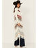 Image #3 - Shyanne Women's Long Striped Crochet Fringe Sweater Vest, Cream, hi-res