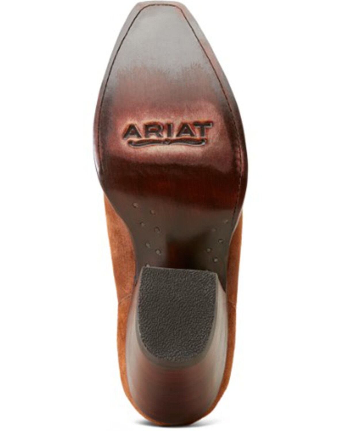 Image #5 - Ariat Women's Chimayo Roughout Booties - Snip Toe, Brown, hi-res