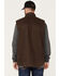 Image #4 - Hawx Men's Weathered Sherpa Lined Work Vest, Dark Brown, hi-res