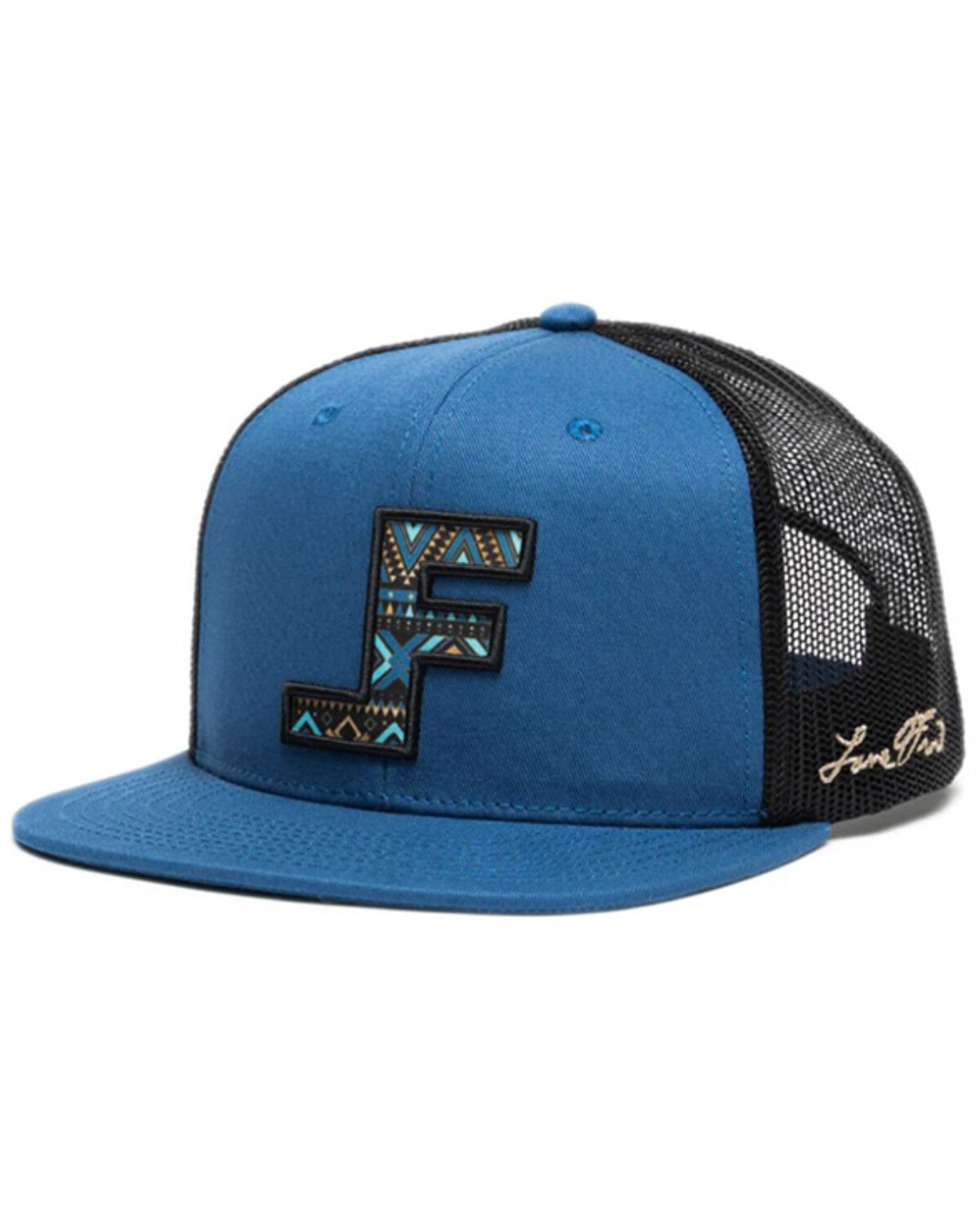 Image #1 - Lane Frost Men's Gunslinger Ball Cap, Blue, hi-res