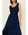 Image #4 - Scully Women's Lace-Up Jacquard Maxi Dress, Blue, hi-res