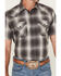Image #3 - Pendleton Men's Boot Barn Exclusive Frontier Plaid Print Short Sleeve Snap Western Shirt, Grey, hi-res