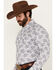 Image #2 - Rock & Roll Denim Men's Paisley Print Long Sleeve Button-Down Stretch Western Shirt, White, hi-res