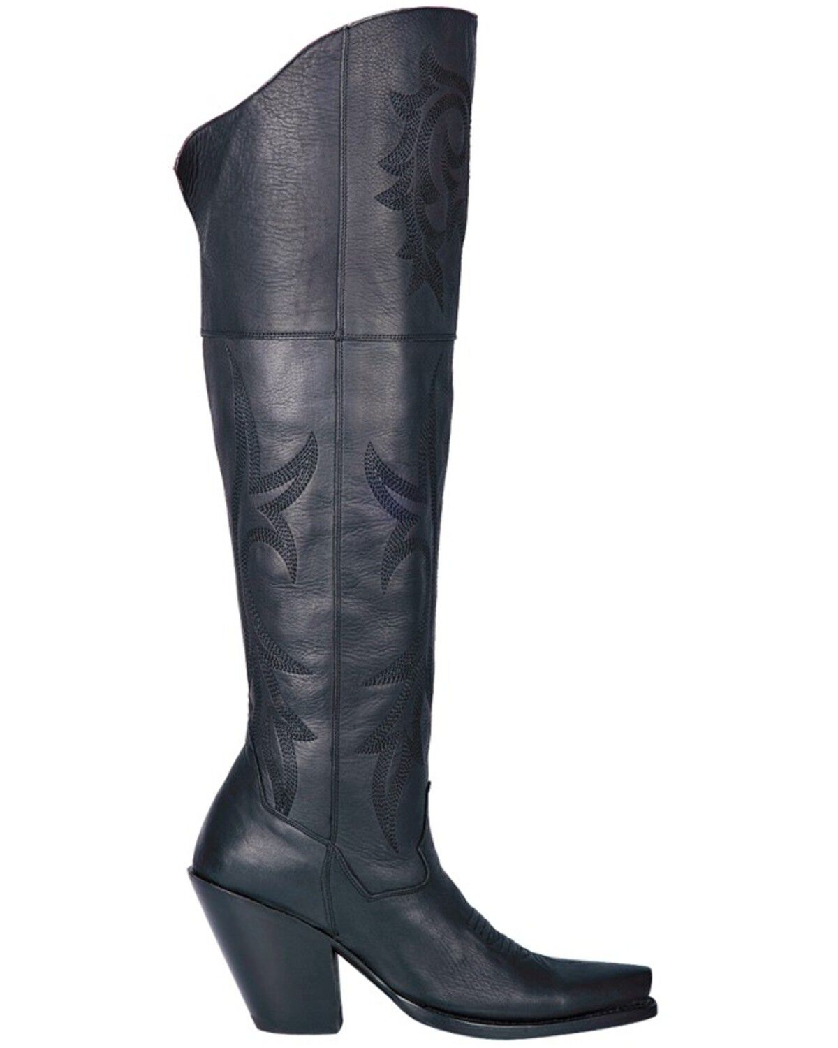 Image #3 - Dan Post Women's Jilted Fashion Western Boots - Snip Toe, Black, hi-res