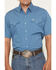 Image #3 - Ely Walker Men's Bandana Print Short Sleeve Pearl Snap Western Shirt, Blue, hi-res