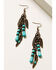 Image #2 - Shyanne Women's Mystic Skies Feather Charm Earrings, Rust Copper, hi-res