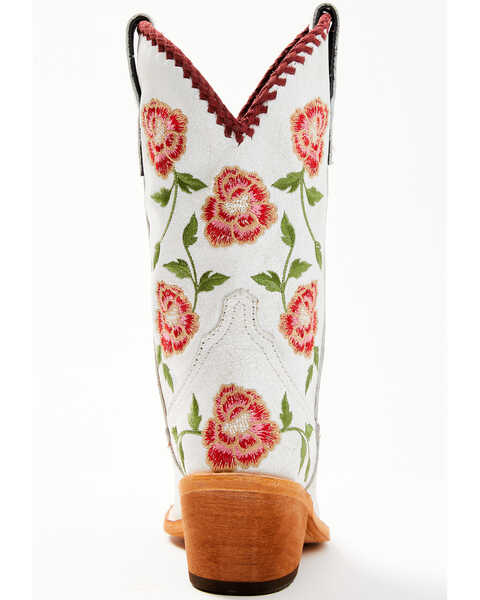 Image #5 - Liberty Black Women's Vicky Floral Embroidered Western Boot - Snip Toe, White, hi-res