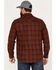 Image #4 - Pendleton Men's Canyon Ombre Plaid Long Sleeve Western Snap Shirt, Red, hi-res