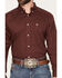 Image #3 - Ariat Men's Reliance Wrinkle Free Geo Print Long Sleeve Button-Down Western Shirt, Burgundy, hi-res
