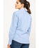 Image #2 - Ariat Women's FR Solid DuraStretch Long Sleeve Snap Work Shirt, Blue, hi-res