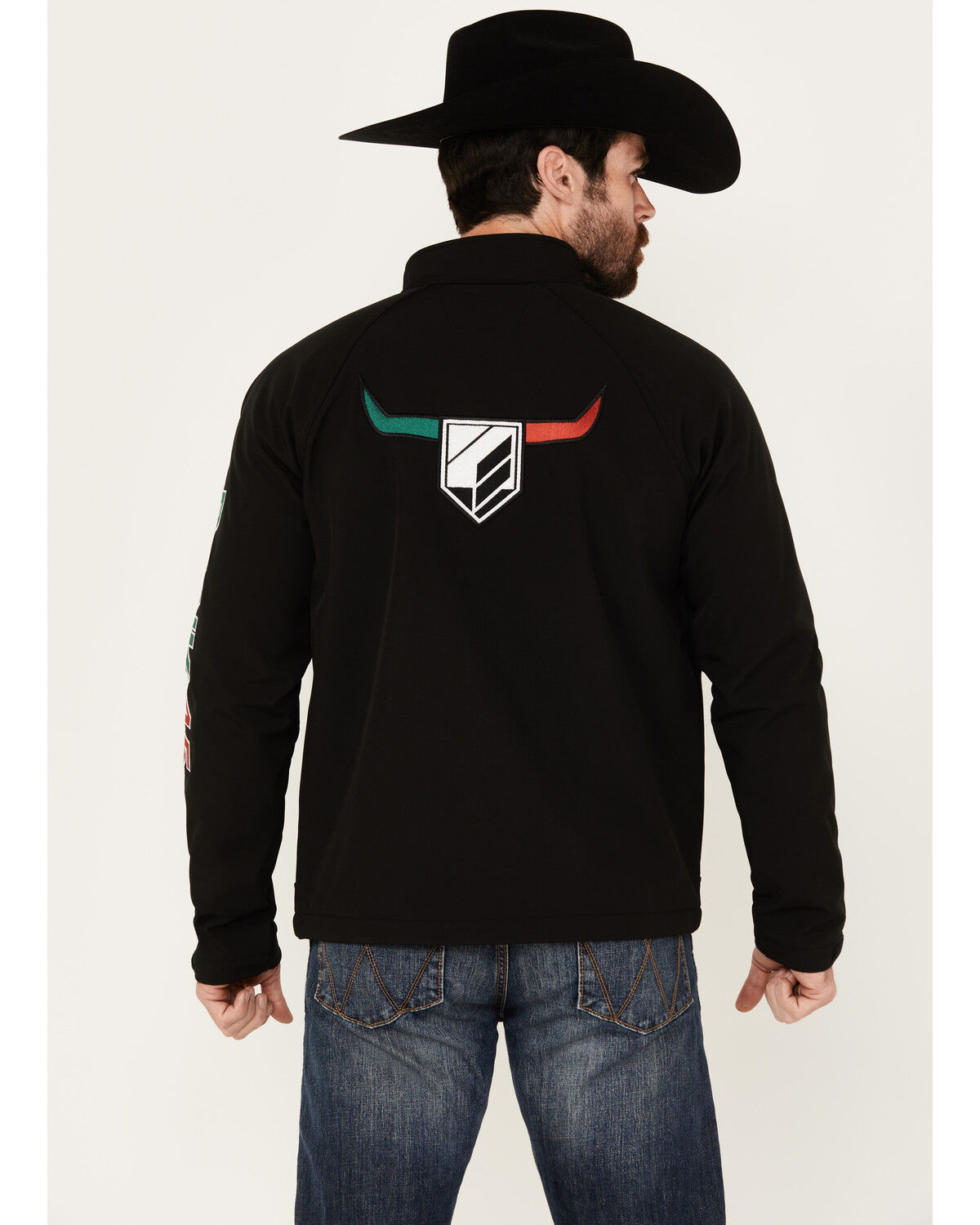 RANK 45® Men's Mexico Melange Embroidered Softshell Jacket RANK 45® Men's Mexico Melange Embroidered Softshell Jacket
