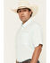 Image #2 - Ariat Men's 360 Airflow Classic Solid Long Sleeve Button-Down Performance Western Shirt, Aqua, hi-res