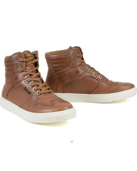 Image #1 - Milwaukee Leather Men's Vintage High-Top Reinforced Street Riding Waterproof Shoes - Round Toe, , hi-res
