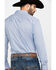 Image #2 - Scully Signature Soft Series Men's X Geo Print Long Sleeve Western Shirt, Blue, hi-res