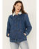 Image #1 - Wrangler Women's Medium Wash Denim Sherpa Lined Barn Coat, Medium Wash, hi-res