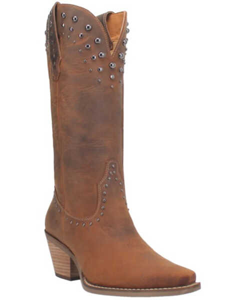 Image #1 - Dingo Women's Talkin' Rodeo Western Boots - Pointed Toe , Brown, hi-res