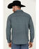 Image #4 - Moonshine Spirit Men's Old Fashioned Medallion Print Long Sleeve Pearl Snap Western Shirt , Navy, hi-res
