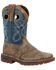 Image #1 - Rocky Boys' Legacy Waterproof Western Boots - Broad Square Toe, Slate, hi-res