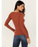 Image #4 - Free People Women's Have It All Long Sleeve Top , Rust Copper, hi-res
