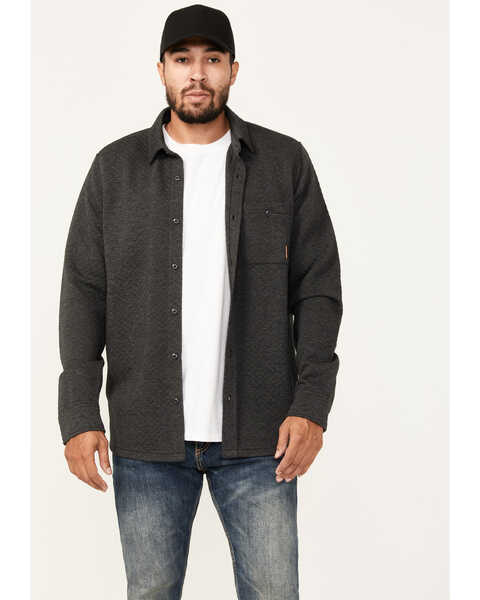 Image #1 - Brothers and Sons Men's Madison Long Sleeve Button Down Shirt Jacket, Charcoal, hi-res