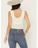 Image #4 - Shyanne Women's Solid Lace Tank Top, Cream, hi-res