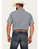 Image #4 - Gibson Trading Co Men's Medallion Print Short Sleeve Button-Down Western Shirt, Medium Blue, hi-res