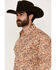 Image #2 - Wrangler Men's Checotah Print Long Sleeve Snap Western Shirt - Tall, Tan, hi-res