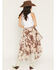 Image #3 - Shyanne Women's Floral Tiered Midi Skirt, Brown, hi-res