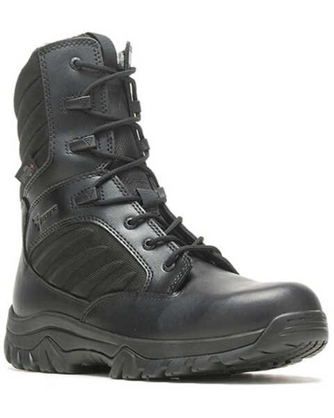 Image #1 - Bates Men's GX X2 Tall Side Zip DryGuard+™ Work Boots - Soft Toe , Black, hi-res