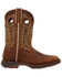 Image #2 - Durango Men's Rebel Chestnut Western Boots - Broad Square Toe, Dark Brown, hi-res