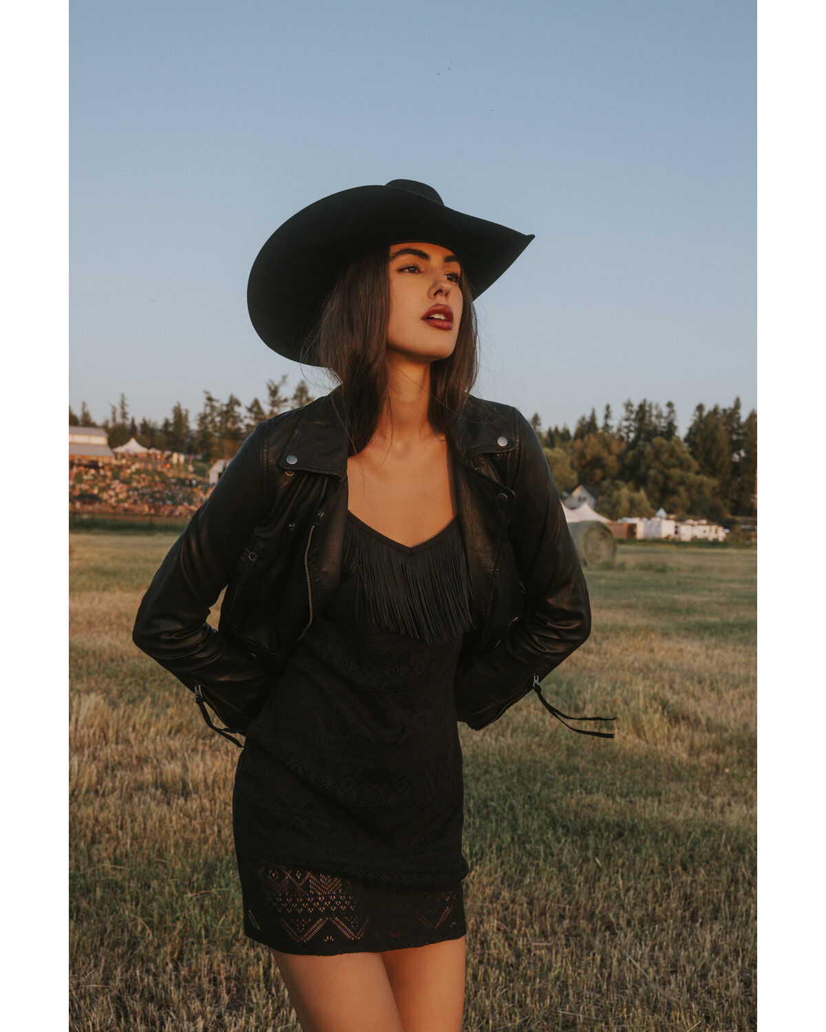 Image #1 - Idyllwind Women's Ashton Leather Moto Jacket, Black, hi-res