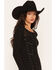 Image #2 - Miss Me Women's Lace Long Sleeve Top, Black, hi-res