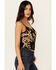 Image #2 - Idyllwind Women's Jessamine Embroidered Beaded Crop Top, Black, hi-res