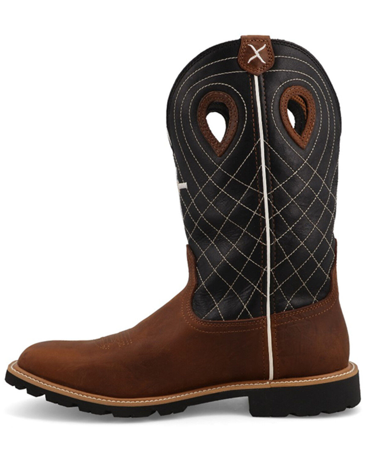 Image #3 - Twisted X Men's Tech X™ Performance Western Boots - Square Toe, Black, hi-res