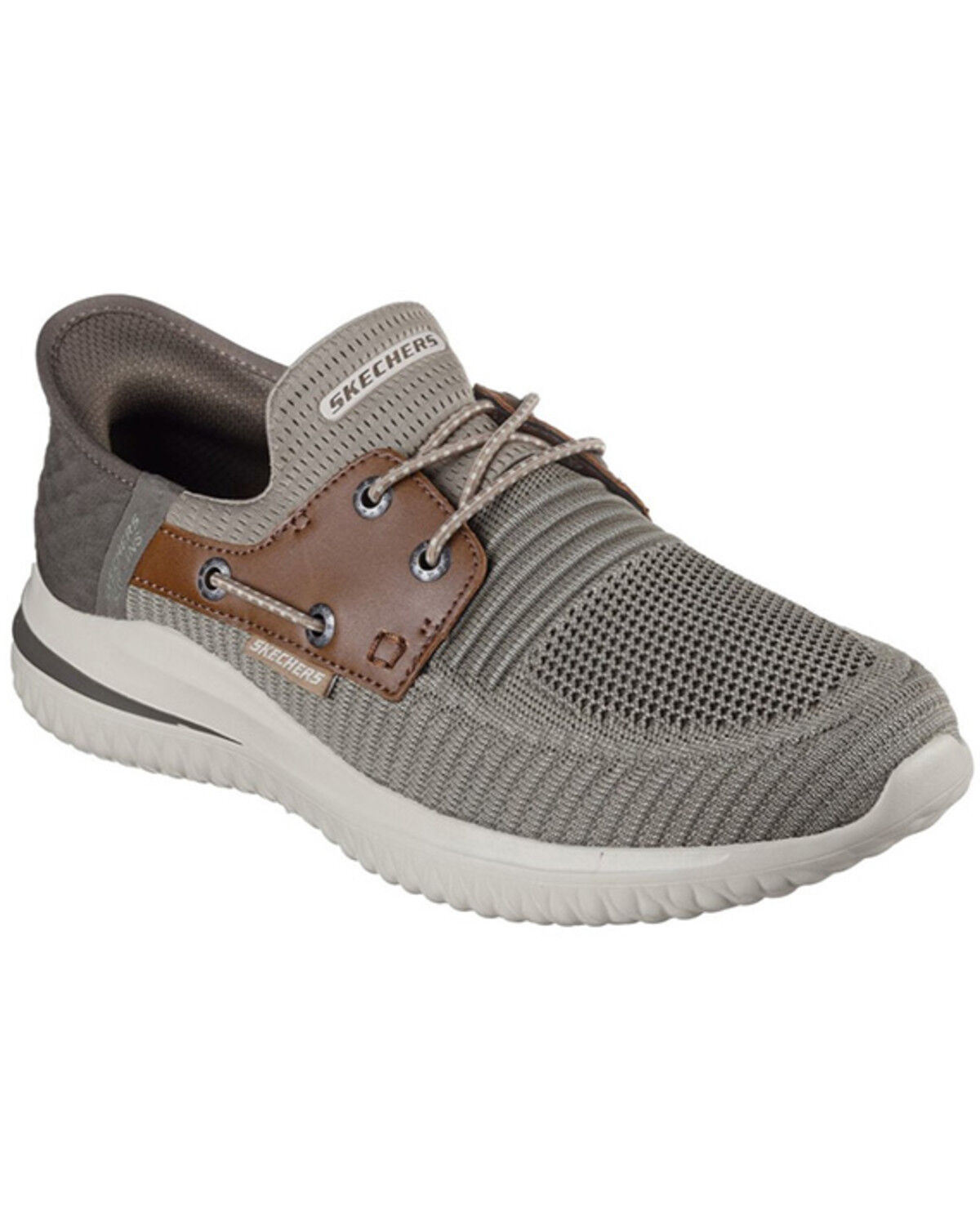 Image #1 - Skechers Men's Roth Slip-Ins Casual Shoes - Moc Toe, Brown, hi-res