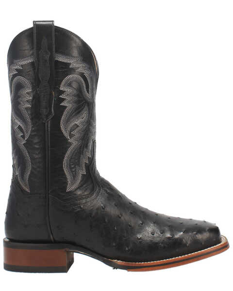 Dan Post Men's Alamosa Western Boots - Broad Square Toe, Black, hi-res